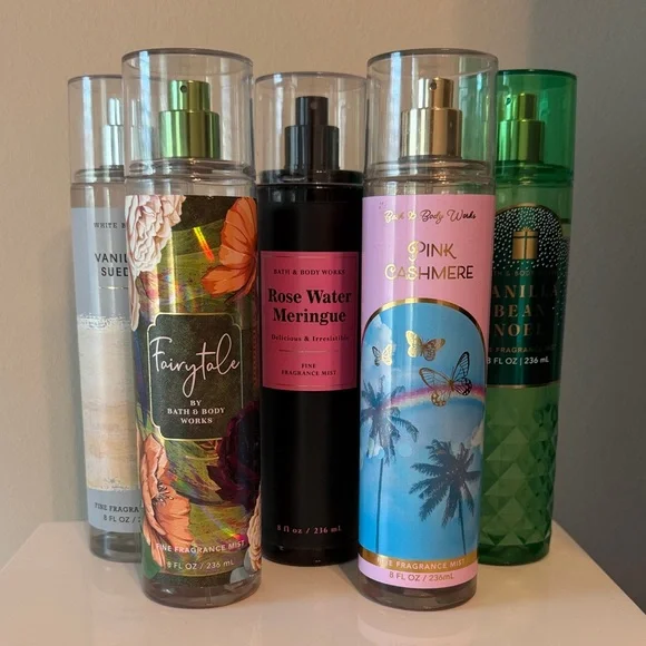 Bath & Body Works Fragrance Mist Set of 5 - Picture 1 of 1